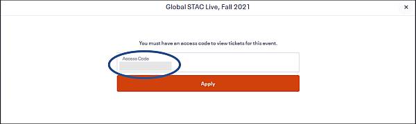 Access Code Box