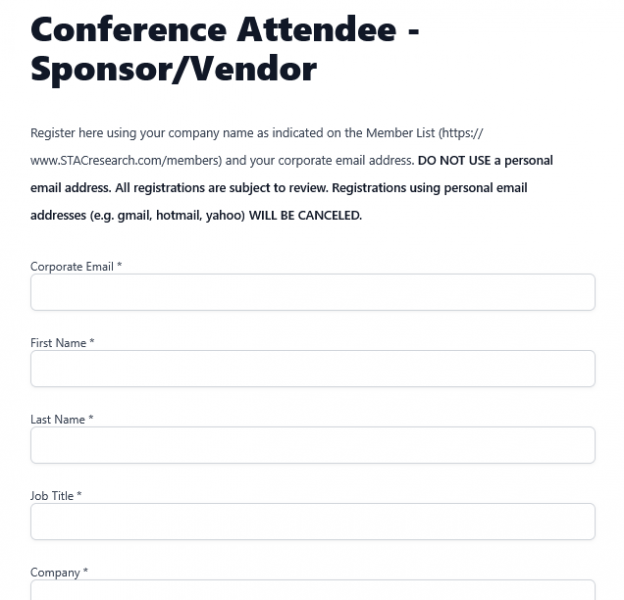 Registration Page